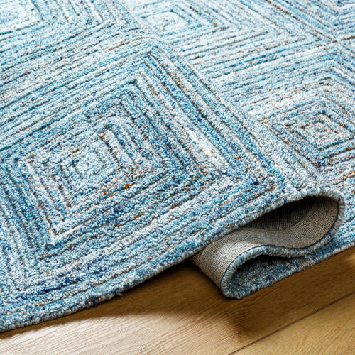 Calgary Handmade Rug — Denim / Sky Blue | CGR-2301 - construction