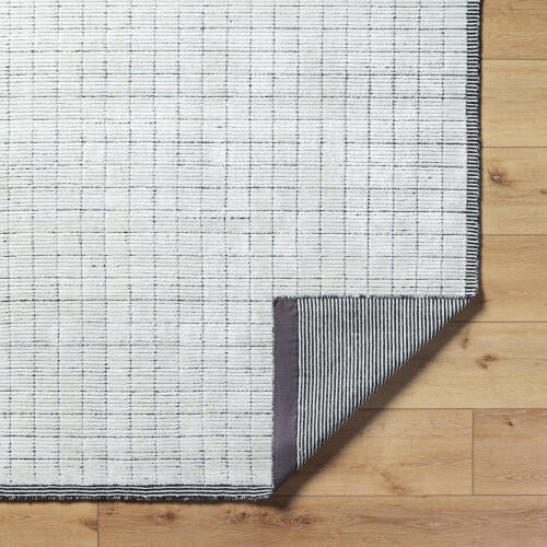 Carre Handmade Rug — Light Beige / Charcoal | CCR-2301