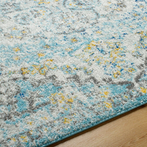 Livabliss Harput Machine Woven Rug — Blue / Gold | HAP-1065
