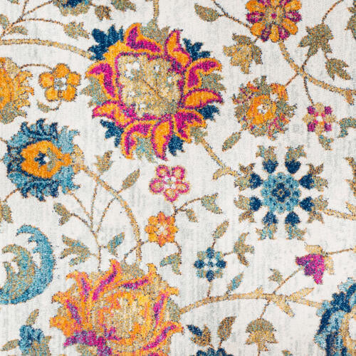 Livabliss Harput Machine Woven Rug — Multi / Ivory Floral | HAP-1074
