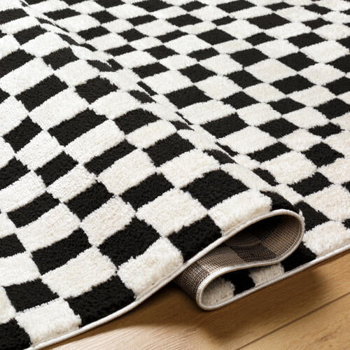 Livabliss Freud Machine Woven Rug — Ivory / Black | FEU-2302