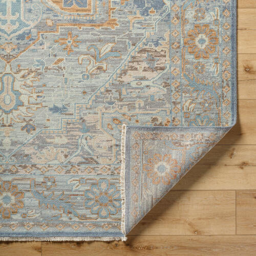 Cappadocia Handmade Wool Rug — Blue / Sand | CPP-5034 - construction