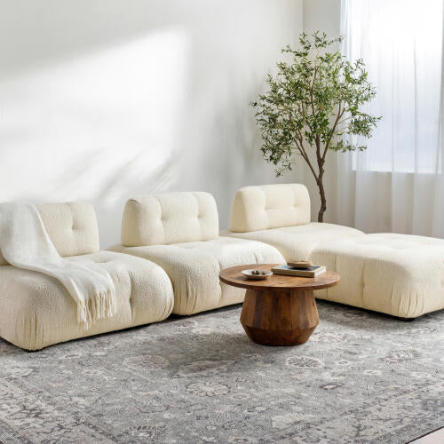 Davina Machine Woven Rug — Taupe / Gray | BOCC-2301