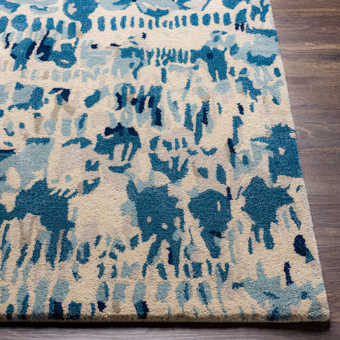 Kavita Handmade Rug — Blue / Ivory | KVT-2316