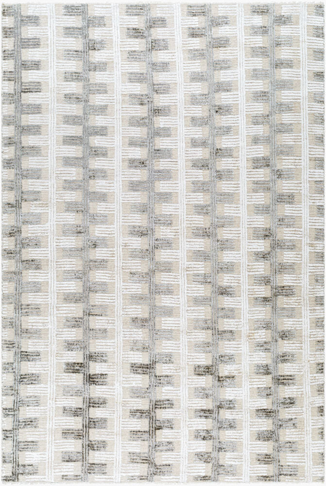 Amina Hand Knotted Rug — Light Beige / Gray | AMA-2302 - performance