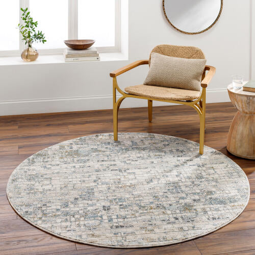 Livabliss Dresden Machine Woven Rug — Soft Teal / Taupe | DRE-2304
