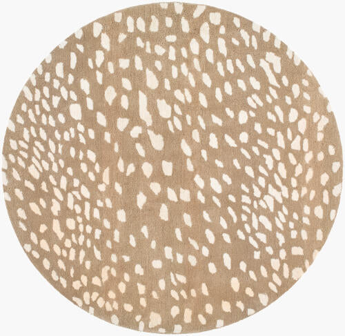 Athena Handmade Wool Rug — Light Brown / Cream | ATH-5162