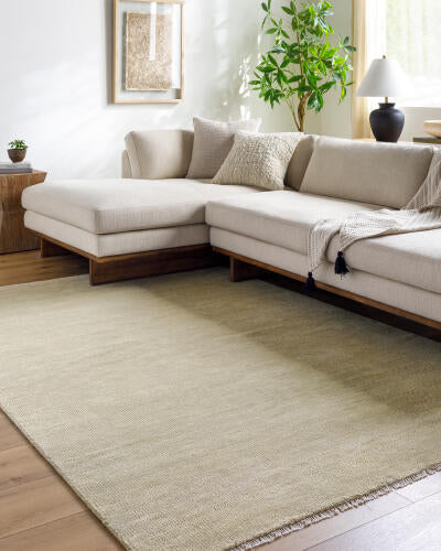 Epic Handmade Wool Rug — Light Ivory | EPI-2304 - colour & pattern