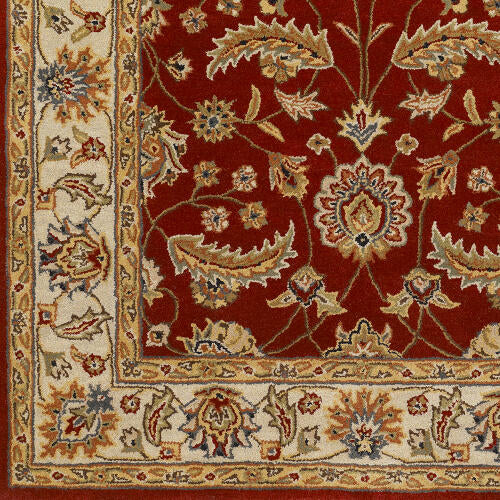Caesar Handmade Wool Rug — Rust / Ivory Multi | CAE-1022
