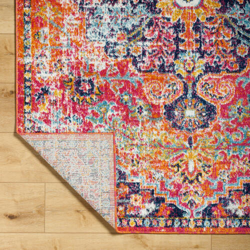 Livabliss Harput Machine Woven Rug — Multi / Orange | HAP-1062 - construction