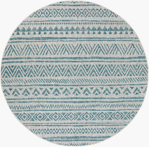 Livabliss Eagean Machine Woven Rug — Teal / Taupe | EAG-2307
