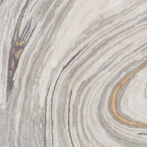 Kavita Handmade Rug — Gray / Gold | KVT-2304