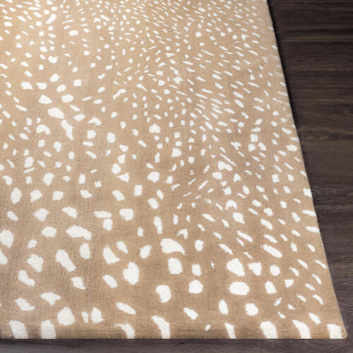 Athena Handmade Wool Rug — Light Brown / Cream | ATH-5162