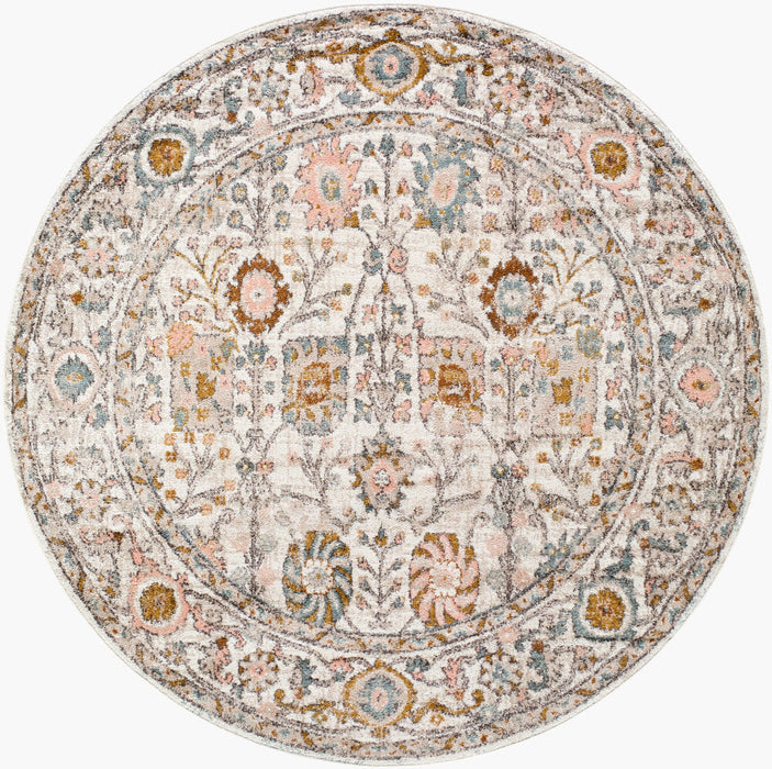 Ankara Machine Woven Rug — Ivory / Blush Multi | AKR-2332
