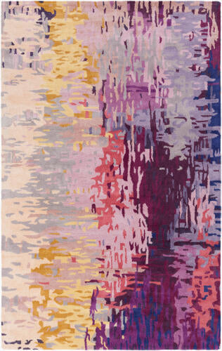 Banshee Handmade Wool & Viscose Rug — Burgundy / Plum | BAN-3344