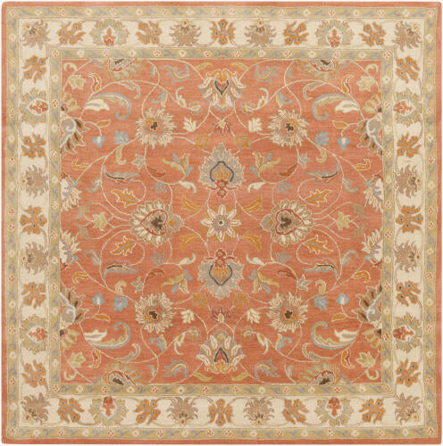 Caesar Handmade Wool Rug — Rust / Burnt Orange | CAE-1124