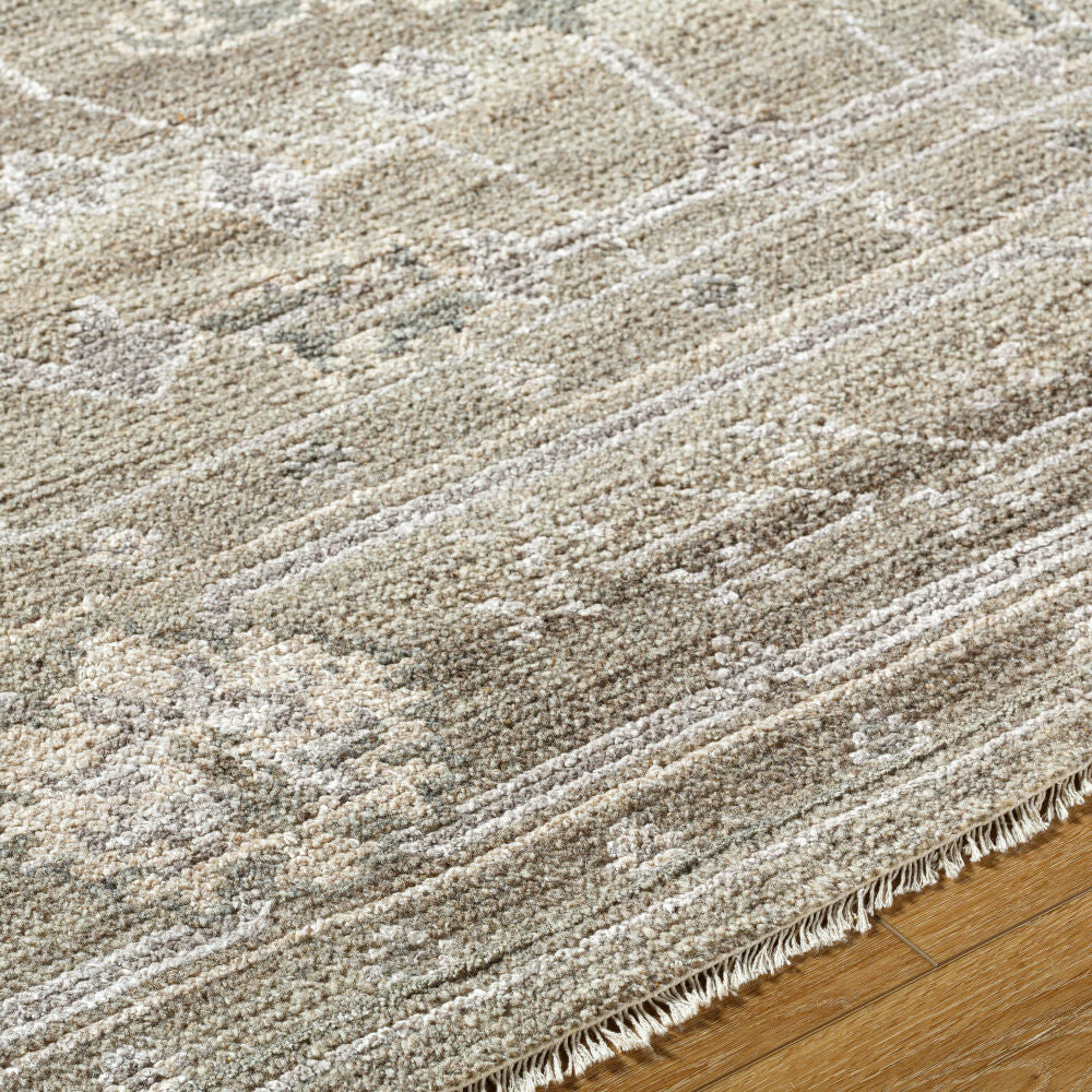Almeria Hand Knotted Rug — Light Brown / Gray | ALM-2305 - colour & pattern