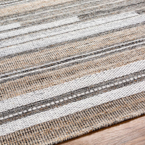 Azalea Handmade Rug — Black / Tan | AZA-2334