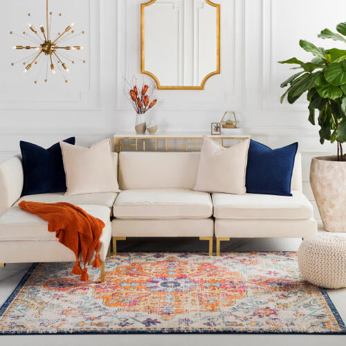Livabliss Harput Machine Woven Rug — Multicolor Medallion | HAP-1000