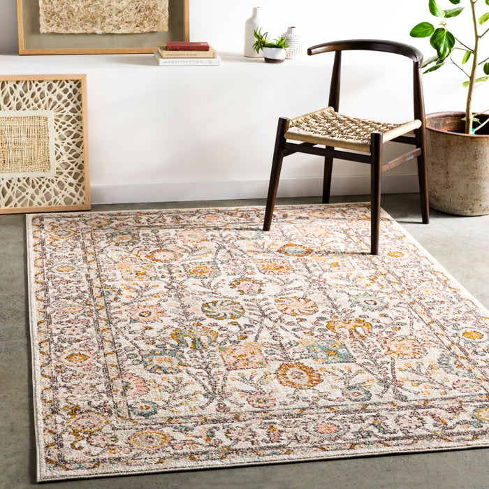 Ankara Machine Woven Rug — Ivory / Blush Multi | AKR-2332