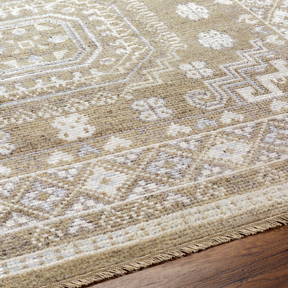 Almeria Hand Knotted Rug — Mustard / Pale Blue | ALM-2301 - performance