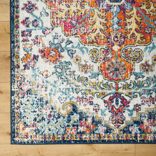Livabliss Harput Machine Woven Rug — Multicolor Medallion | HAP-1000