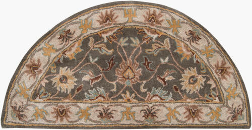 Caesar Handmade Wool Rug — Charcoal / Taupe | CAE-1005
