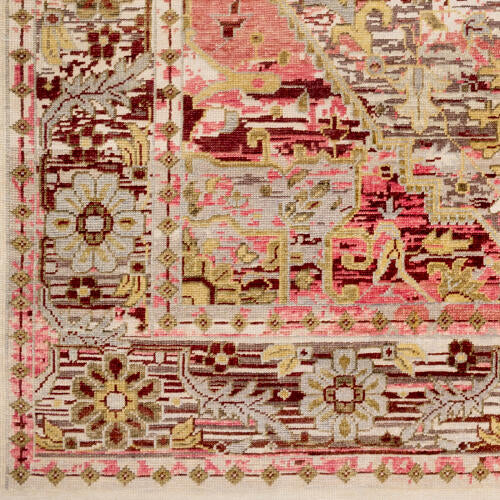 Cappadocia Handmade Wool Rug — Plum / Olive Multi | CPP-5021 - colour & pattern
