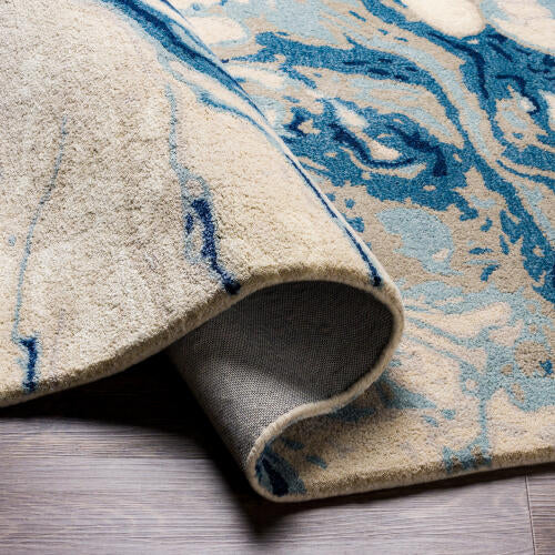 Kavita Handmade Rug — Navy / Light Beige | KVT-2315 - construction