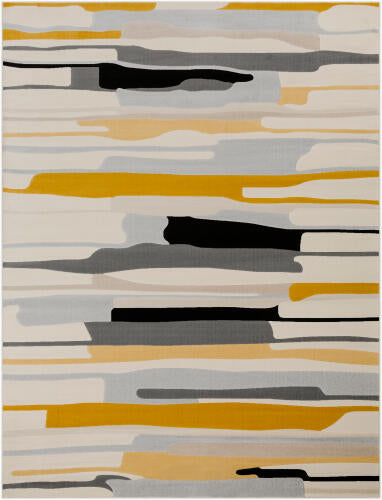 City Machine Woven Rug — Yellow / Gray Multi | CIT-2340 - performance