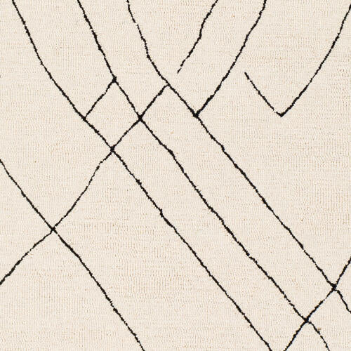 Arsenal Handmade Wool Rug — Cream / Black | ARL-2304