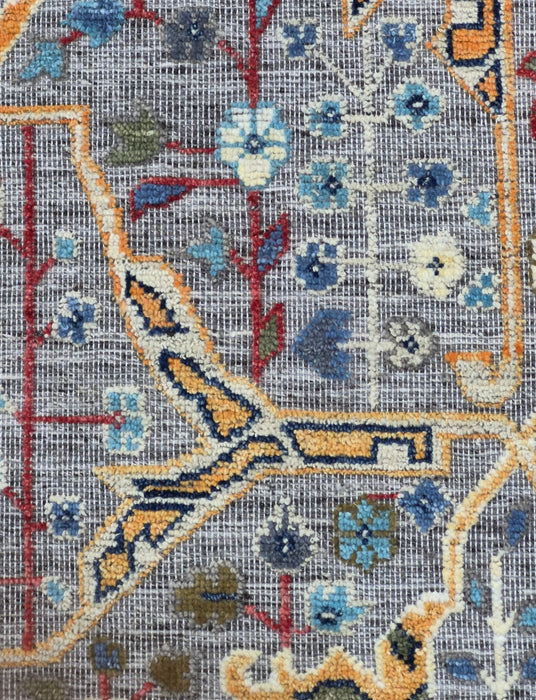 8x10ft. Hand knotted, Oriental Bijar embossed design Natural Grey