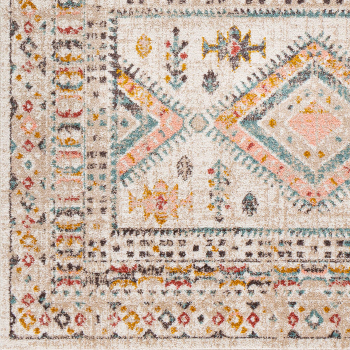 Ankara Machine Woven Rug — Ivory / Rose Sage Multi | AKR-2336