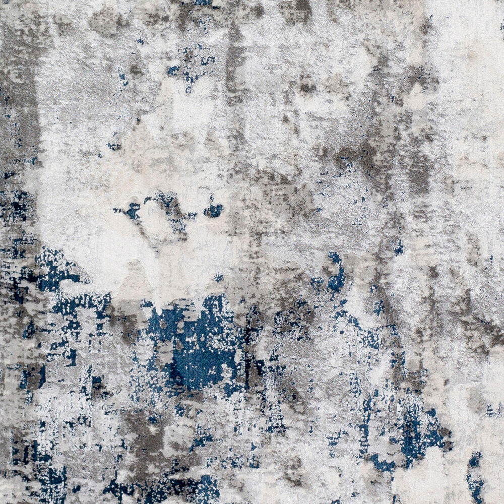 Aisha Machine Woven Rug — Charcoal / Blue | AIS-2314 - performance