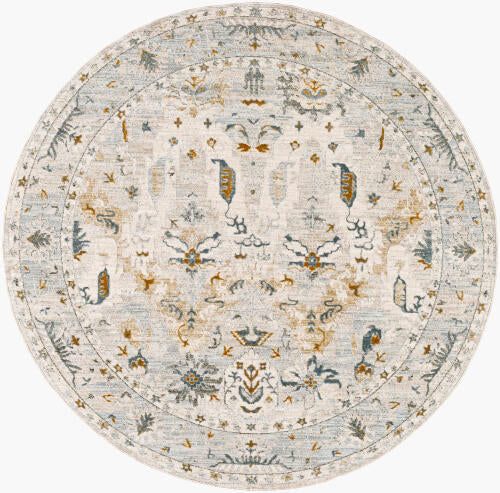 Livabliss  Dresden Machine Woven Rug — Ivory / Mist | DRE-2308