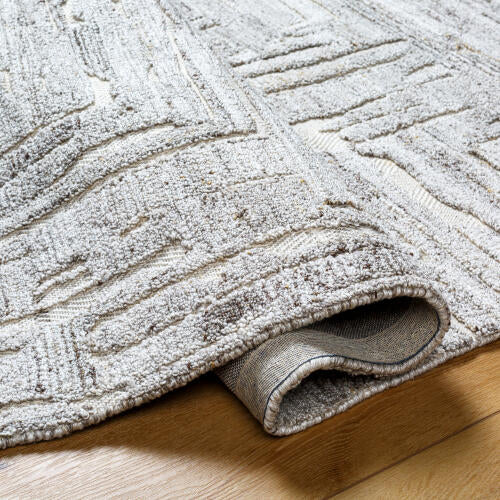 Calgary Handmade Rug — Light Gray / Silver | CGR-2302 - construction