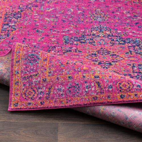 Livabliss Harput Machine Woven Rug — Magenta / Navy | HAP-1008