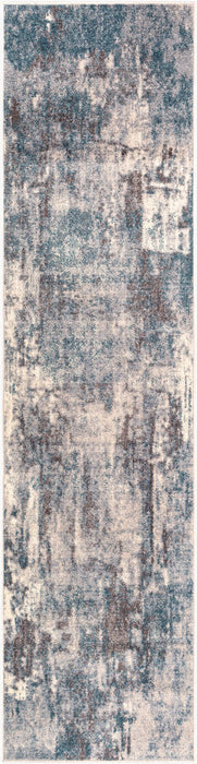 Ankara Machine Woven Rug — Beige / Teal | AKR-2307