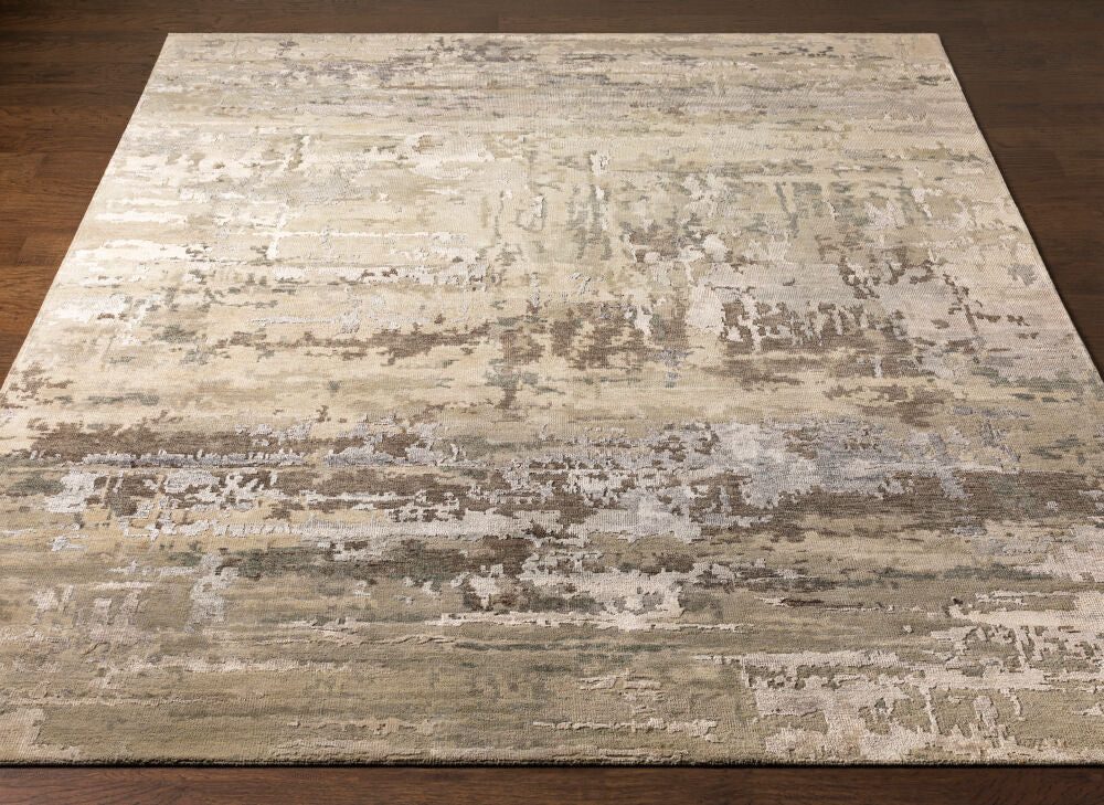 Arte Handmade Wool & Viscose Rug — Gray / Taupe | RTE-2303 - colour & pattern