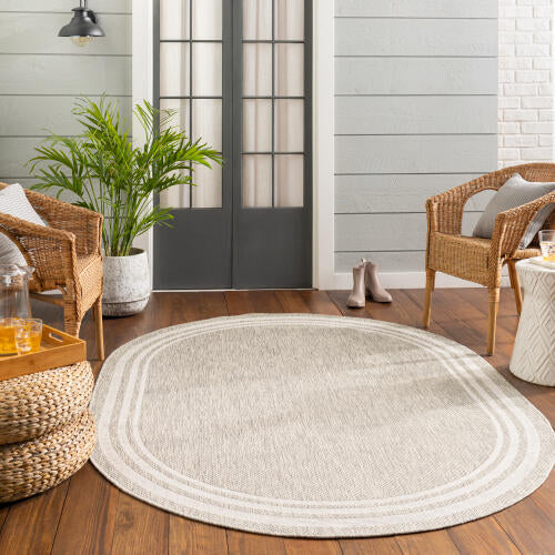 Livabliss Eagean Machine Woven Rug — Light Beige | EAG-2366 - colour & pattern