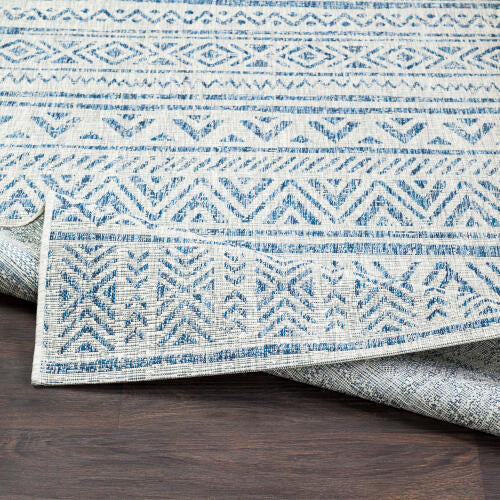 Livabliss Eagean Machine Woven Rug — Blue / Taupe | EAG-2306