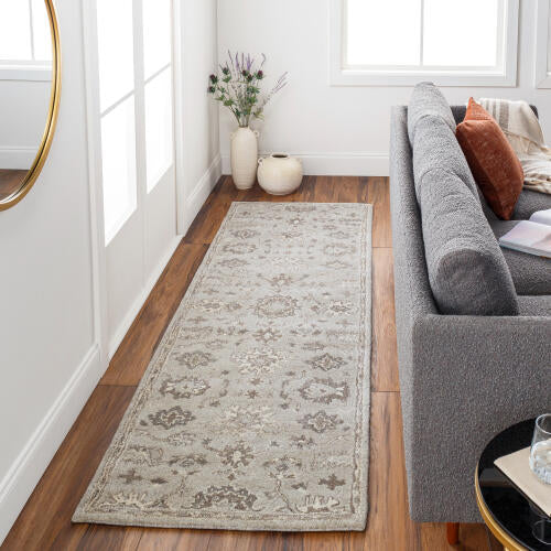 Caesar Handmade Wool Rug — Gray / Taupe | CAE-1197