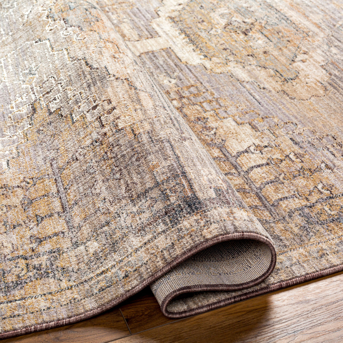 Aida Machine Woven Rug — Beige / Taupe | AAD-2303 - construction
