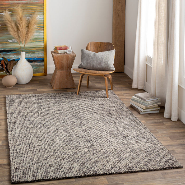 Aiden Hand Tufted Wool Rug — Ink Blue, Charcoal | AEN-1002