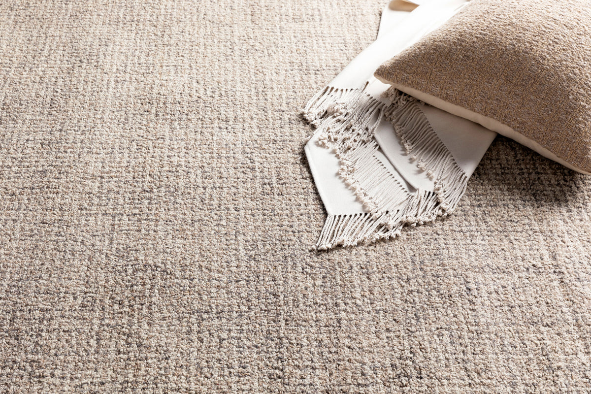 Aiden Hand Tufted Wool Rug — Taupe | AEN-1005 - construction