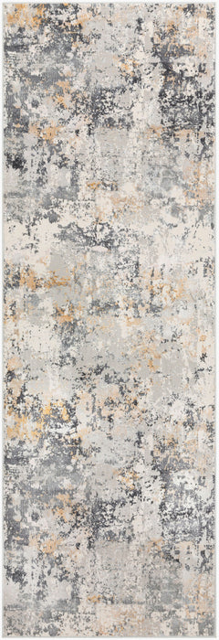 Aisha Machine Woven Rug — Charcoal / Mustard | AIS-2303