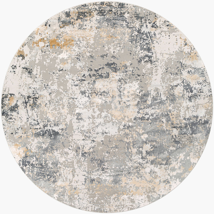 Aisha Machine Woven Rug — Charcoal / Mustard | AIS-2303