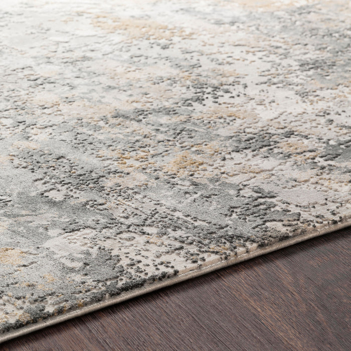 Aisha Machine Woven Rug — Charcoal / Mustard | AIS-2303