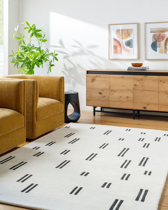 Jason Wu Rhythm Wool Rug — Ivory / Black | JSW-1003