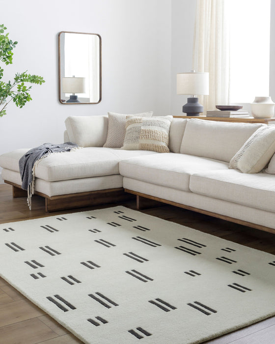 Jason Wu Rhythm Wool Rug — Ivory / Black | JSW-1003